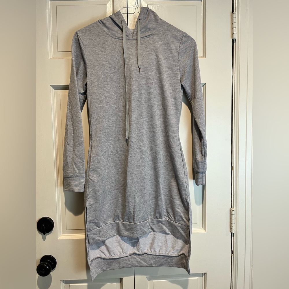 Size small hooded long sleeve sweatshirt dress
